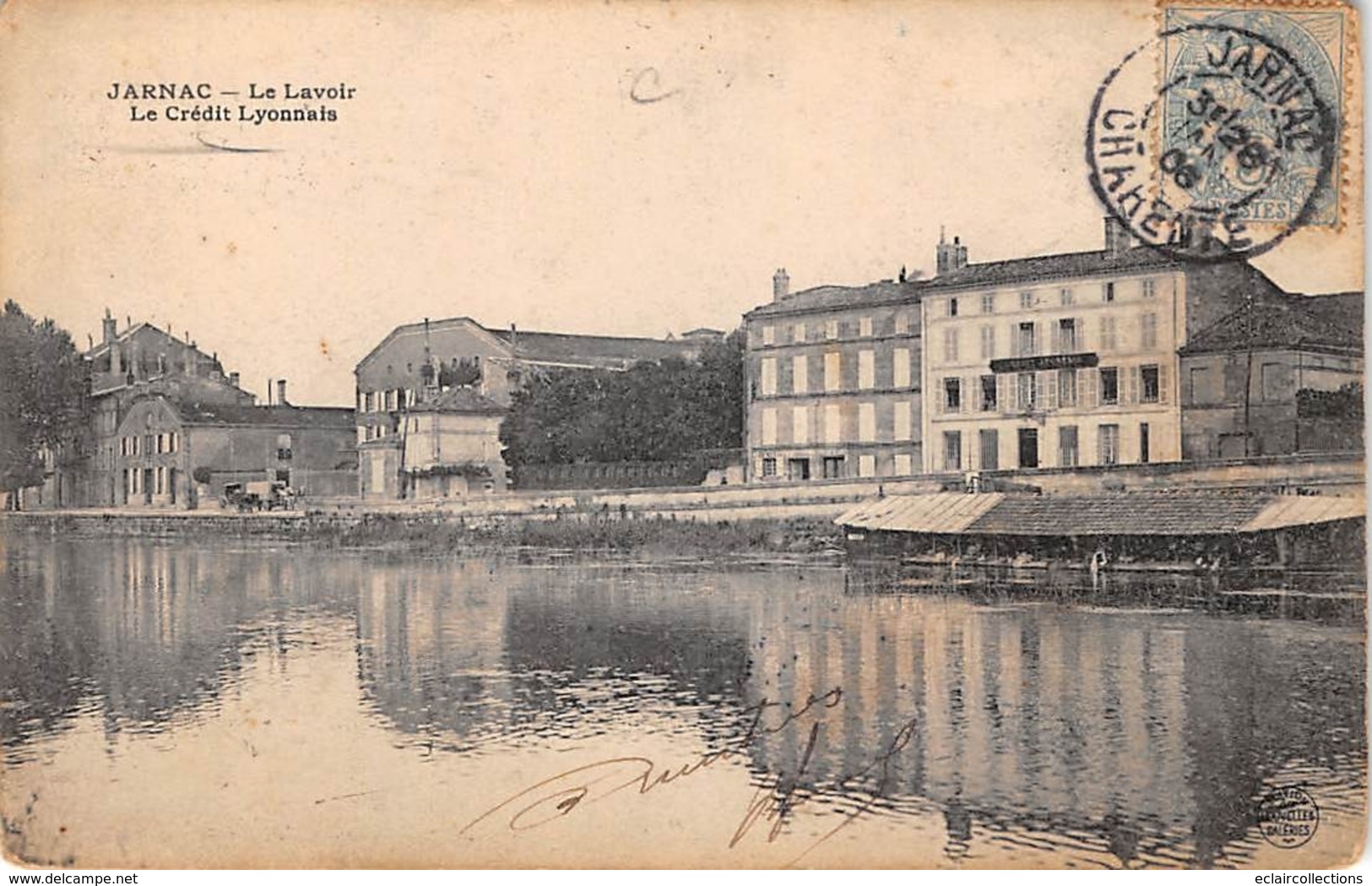 Thème  Banque-Assurance :    16 Jarnac  Le Crédit Lyonnais     (voir Scan). - Bancos