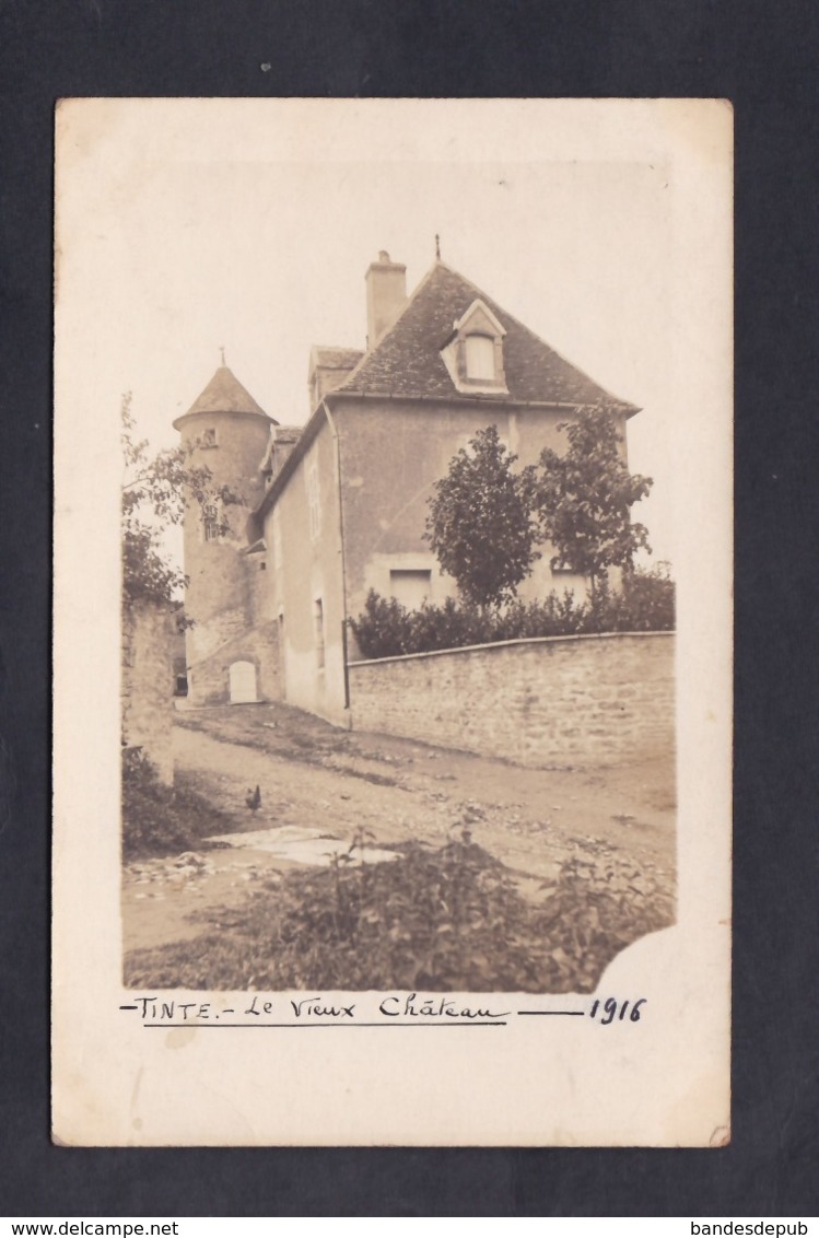 Carte Photo Sougy Tinte (58) Le Vieux Chateau ( Guerre 14-18 ) - Autres & Non Classés