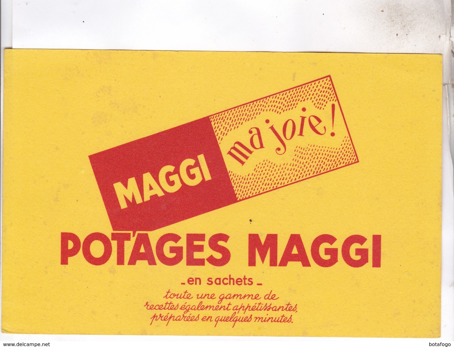 BUVARD POTAGES MAGGI - Soups & Sauces