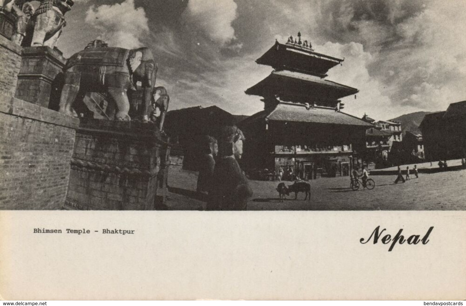 Nepal, BHAKTPUR, Kathmandu, Bhimsen Temple (1950s) Postcard - Nepal