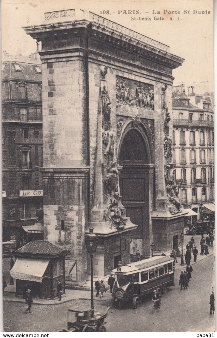 Bus /Autocar- La Porte St Denis à Paris - Bus & Autocars