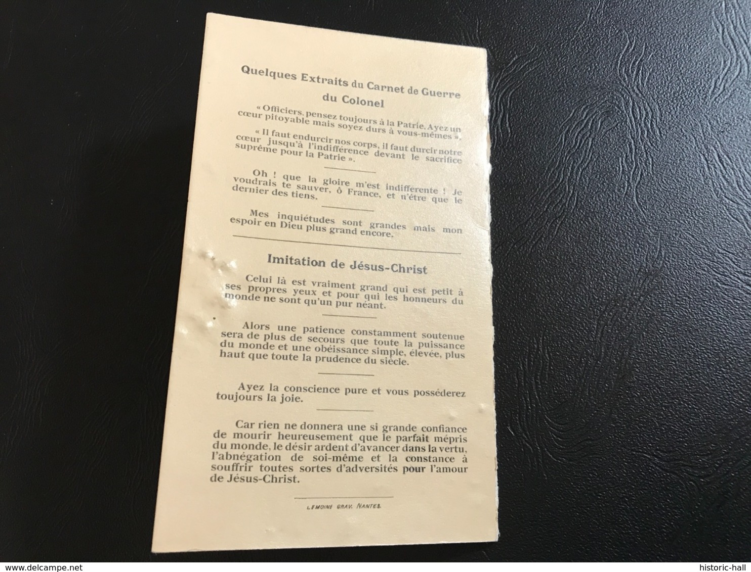 Souvenez Vous Dans Vos Prieres De Jean Pierre BISSEY Lt Colonel 2e Regiment Legion Etrangere Tué Au Tizi N’Hamdoun Maroc - Obituary Notices