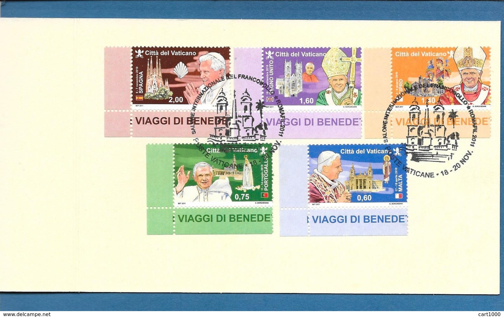 I VIAGGI DI BENEDETTO ROMAFIL 2011 - Storia Postale