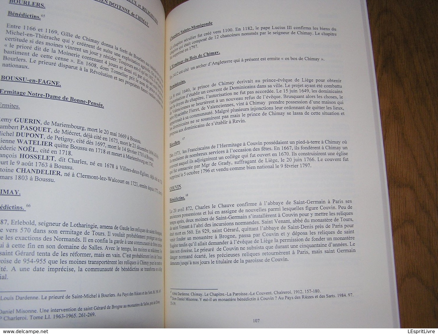 HISTOIRE DU DOYENNE DE CHIMAY Souppart Régionalisme Aublain Vireux Gimnée Couvin Mariembourg Dourbes Pesches Hierges Ham