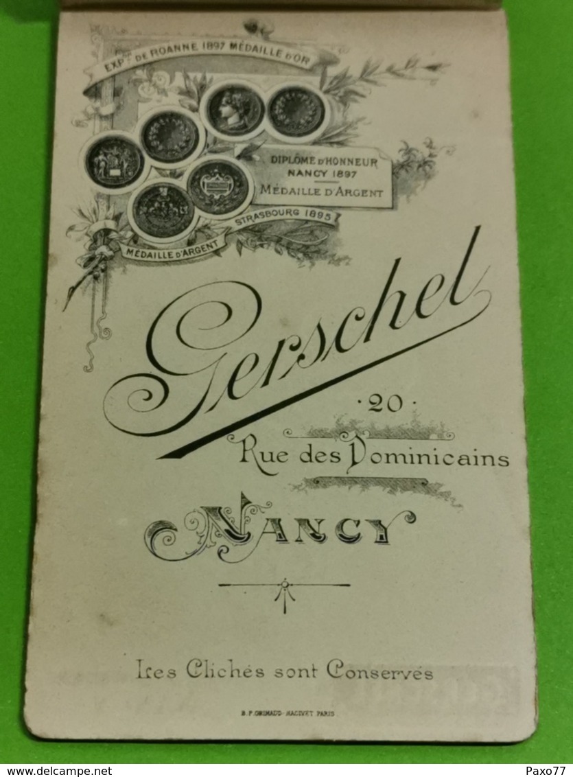 Photo Original, Gerschel, Nancy - Old (before 1900)