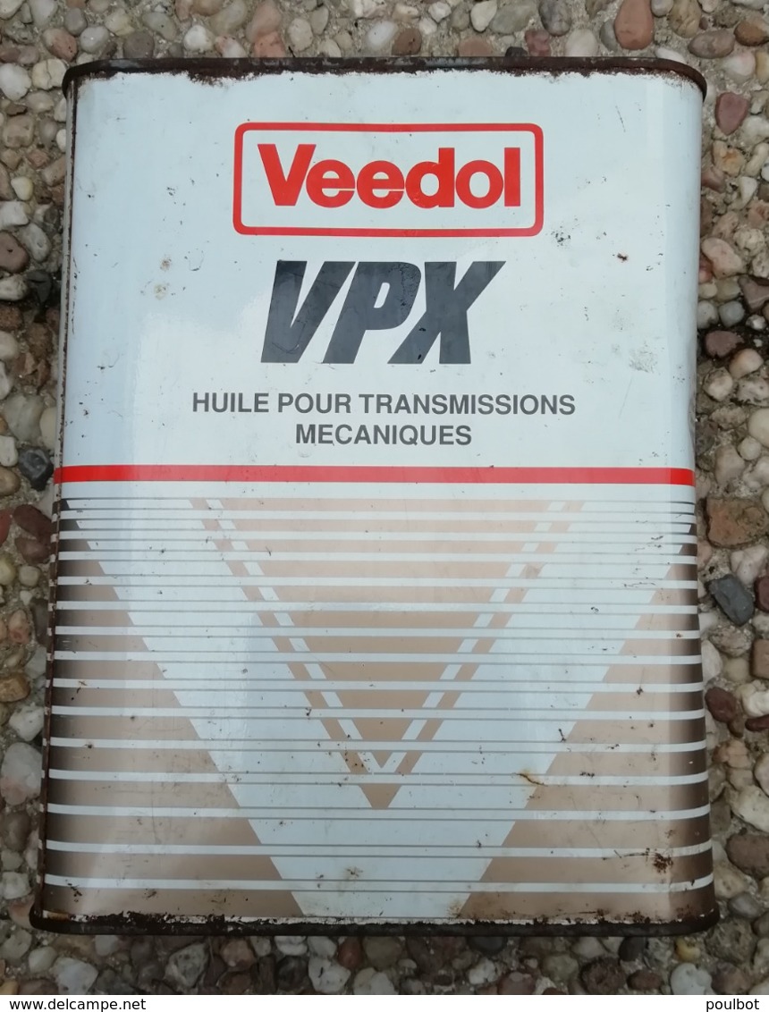 VEEDOL VPX  Bidon D'huile Ancien En Tole Pour Collection - Auto's