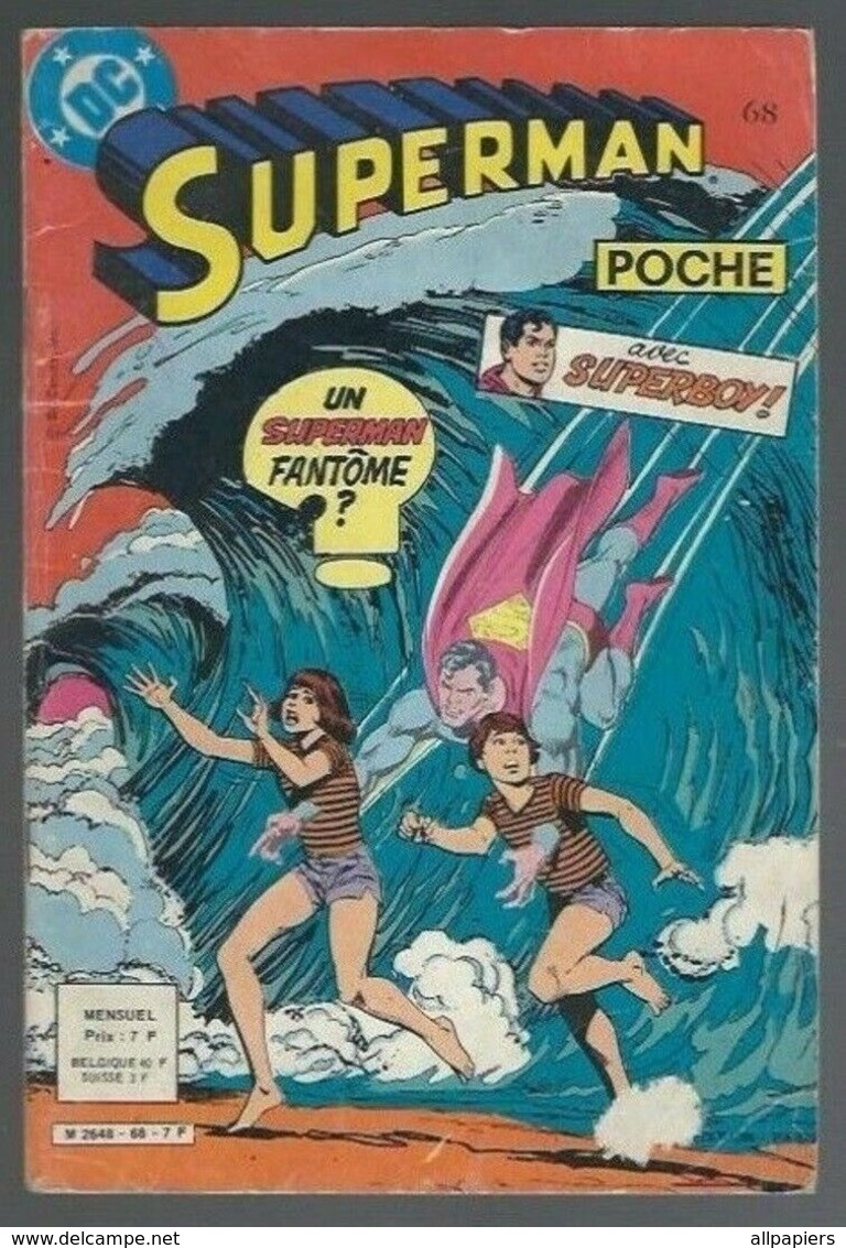 Superman Poche N°68 Mission De Superman Changer L'histoire - Superboy - Titi Et Sylvestre De 1983 - Superman