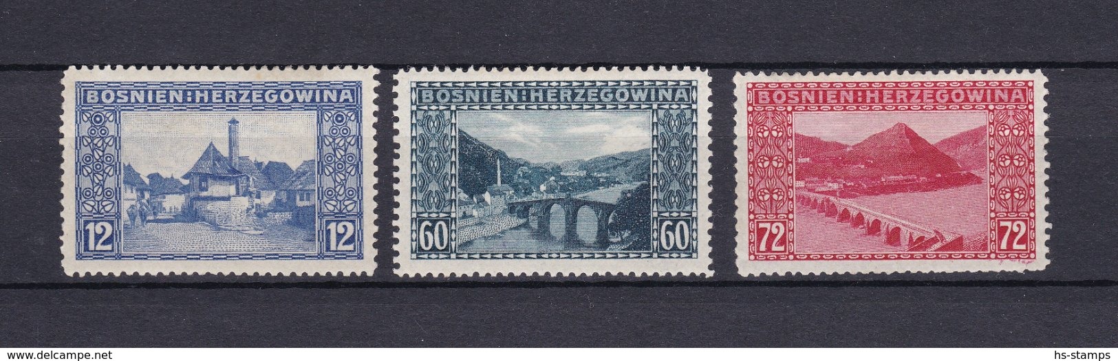 Bosnia And Herzegovina - 1912 Year - Michel 61/63 - MH - 25 Eura - Bosnia Erzegovina