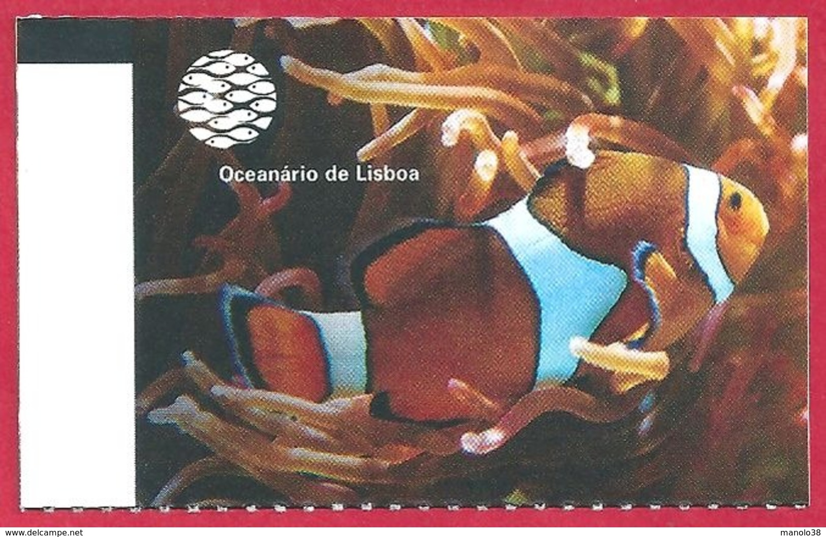Ticket De L'aquarium De Lisbonne. Portugal. Visuel: Un Poisson Clown. 2019. - Tickets D'entrée