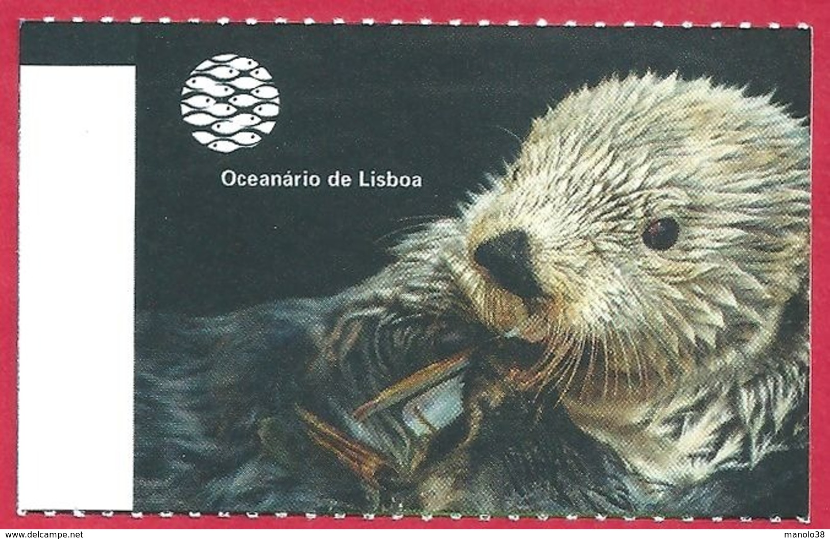 Ticket De L'aquarium De Lisbonne. Portugal. Visuel: Une Loutre. 2019. - Tickets D'entrée