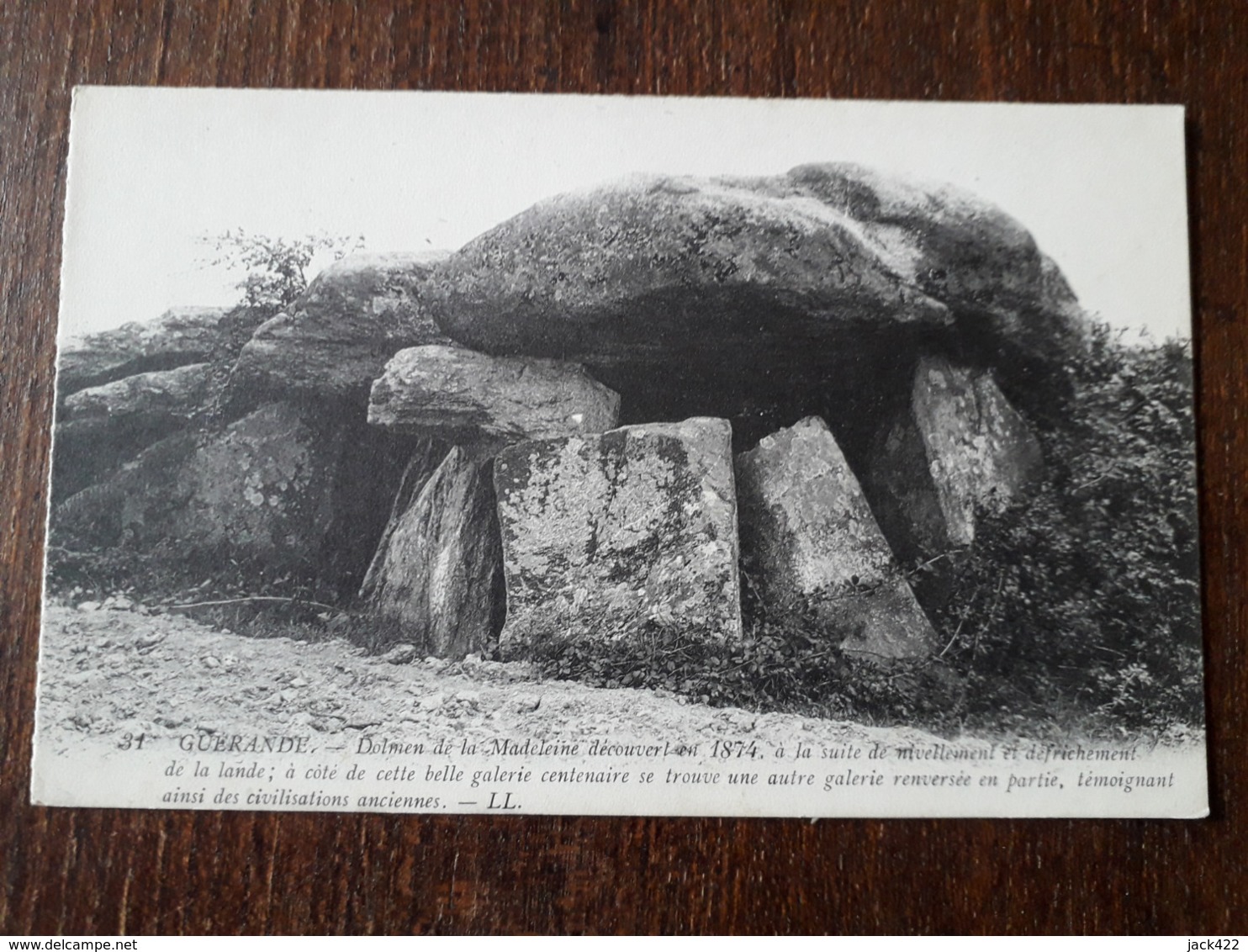 L19/790 GUERANDE. Dolmen De La Madeleine - Guérande