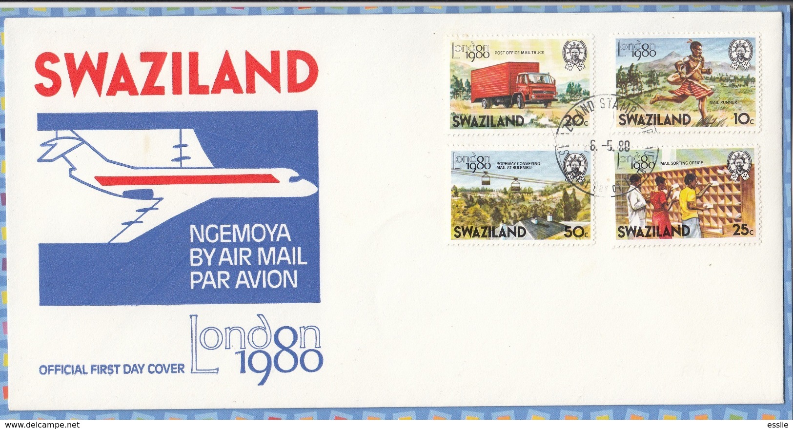 Swaziland (now Eswatini) - 1980 - London 80 International Stamp Exhibition - Trucks