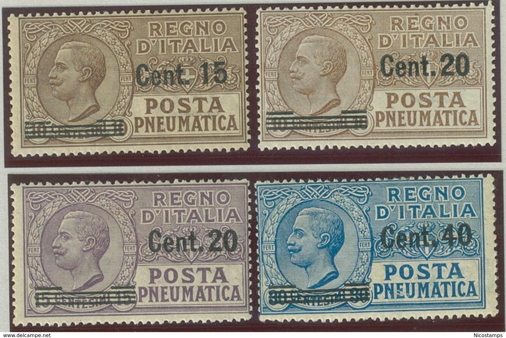 ITALIA REGNO VITTORIO EMANUELE III SASS.  P. PN. 4-7 NUOVI - Posta Pneumatica