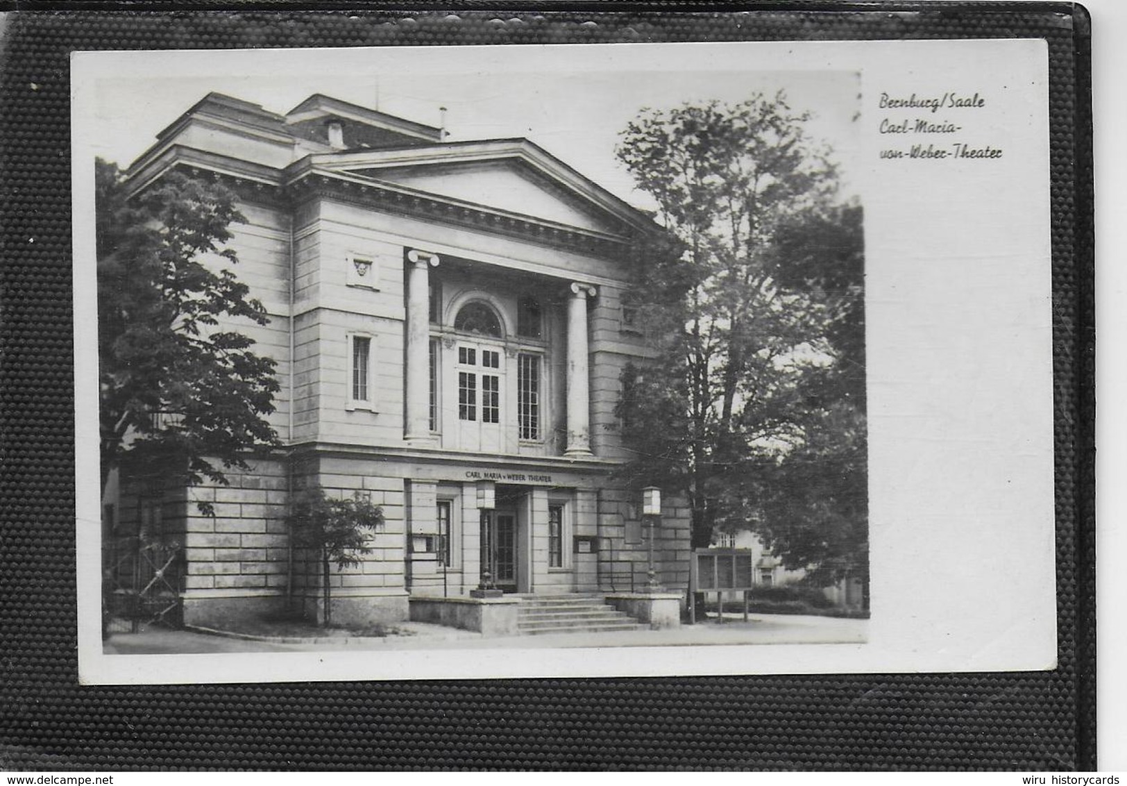AK 0341  Bernburg ( Saale ) - Carl-Maria-von-Weber-Theater / Ostalgie , DDR Um 1962 - Bernburg (Saale)