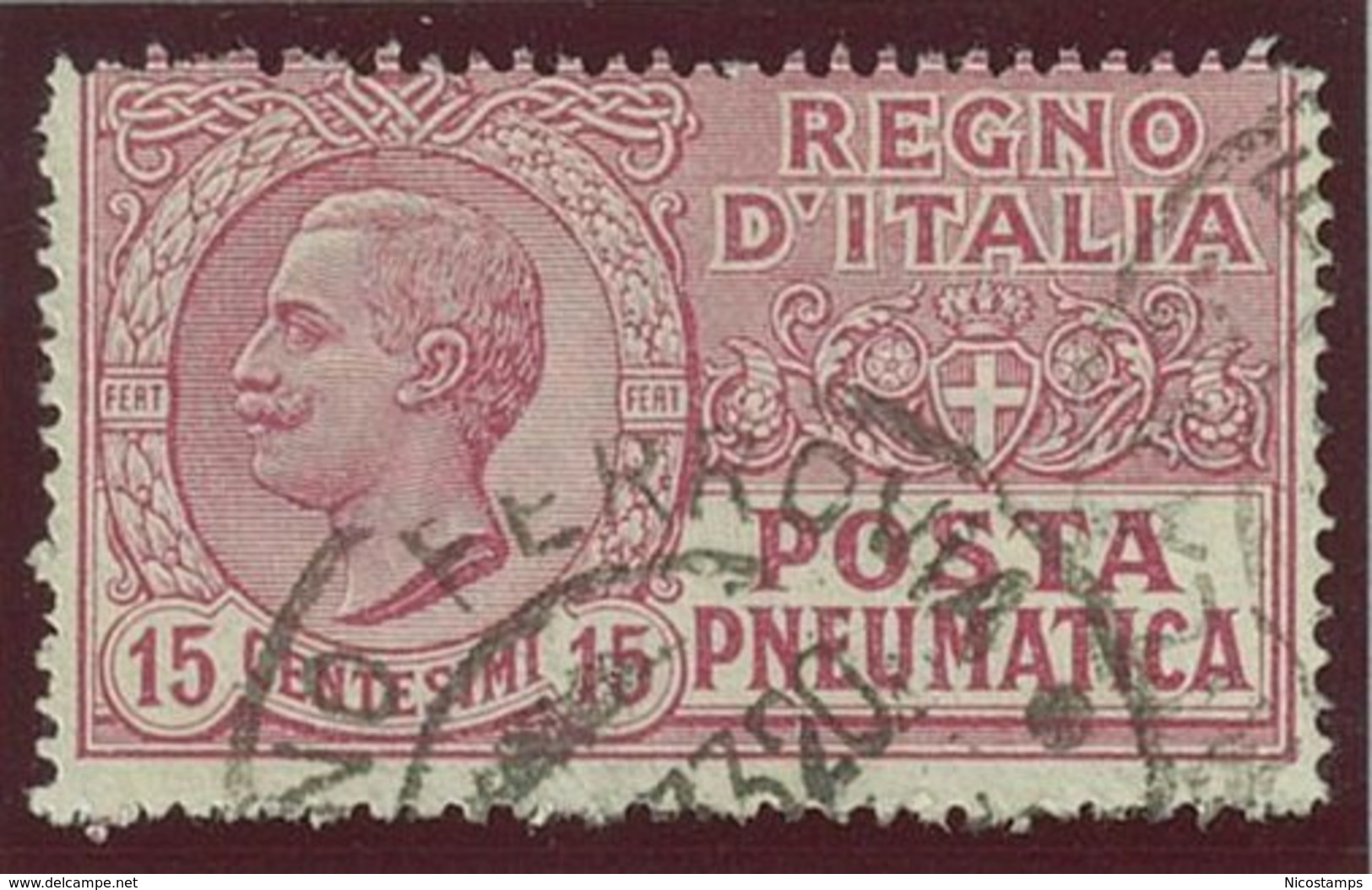 ITALIA REGNO VITTORIO EMANUELE III SASS.  P. PN. 12  USATO - Rohrpost