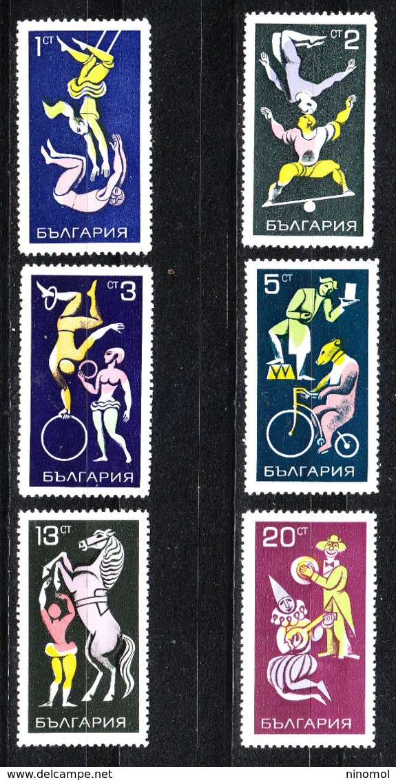 Bulgaria  - 1969.  Circo. Circus. Complete Very Fresh MNH Series - Circus