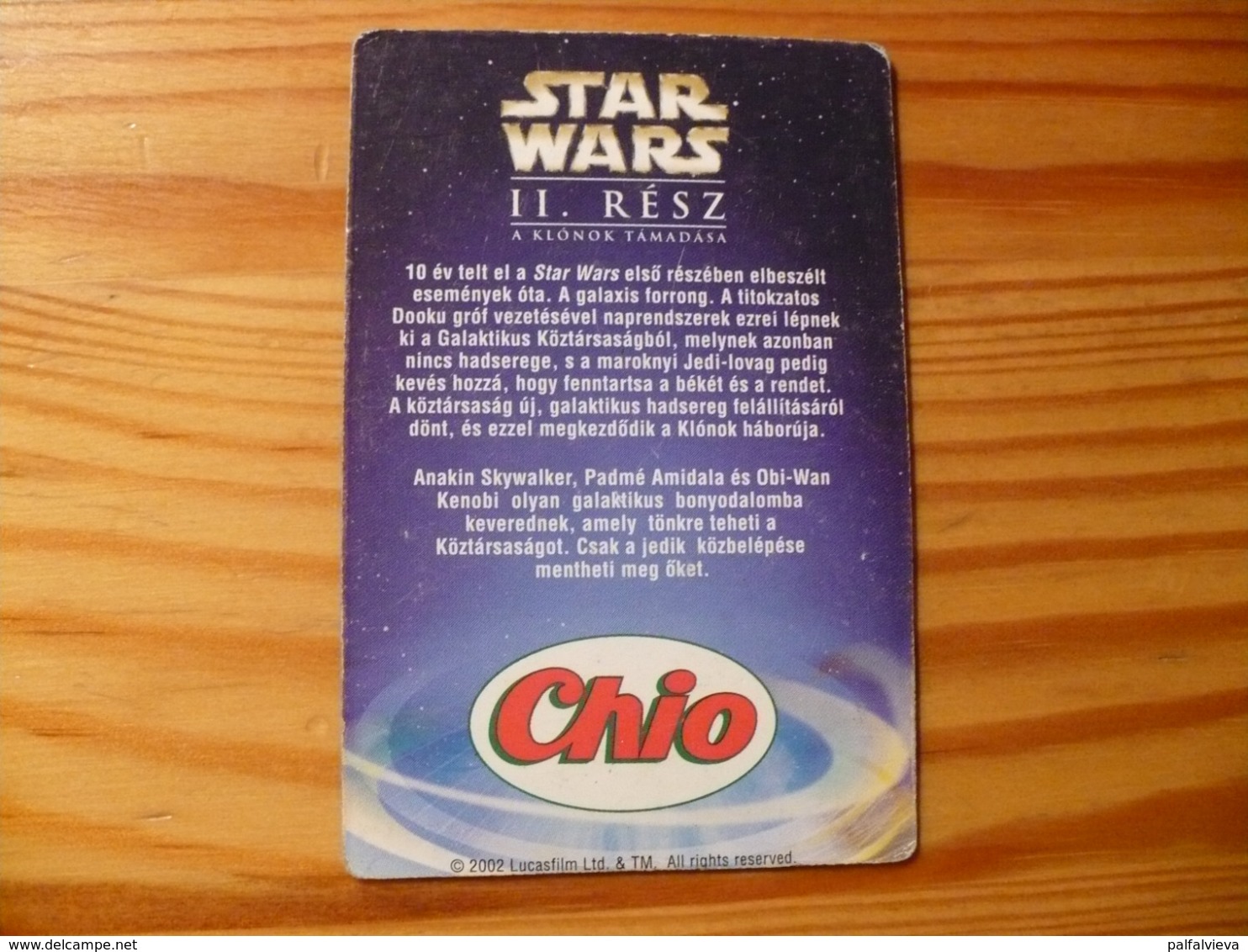 Star Wars Trading Card Hungary - Chio Chips - Star Wars