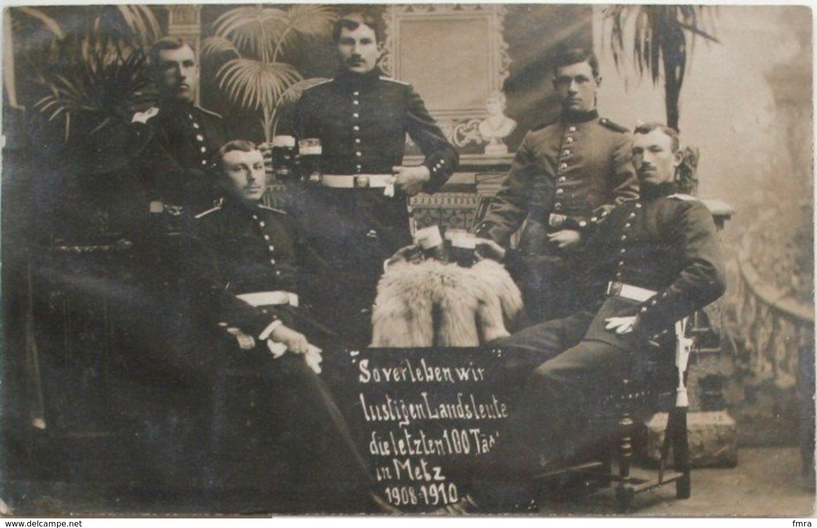 CP Photo - 6-1910 - METZ - Soldats Allemands     /voir 2 Scans/M10 - Guerre 1914-18
