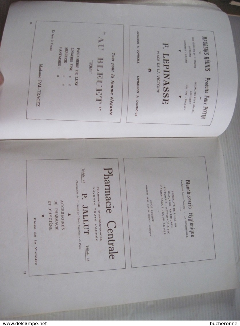 LA BOURBOULE Guide Programme Casino Municipal 5 Photos Rapportées Collées Nombreuses Publicités108 Pages PAUL VALLIER - Programmes