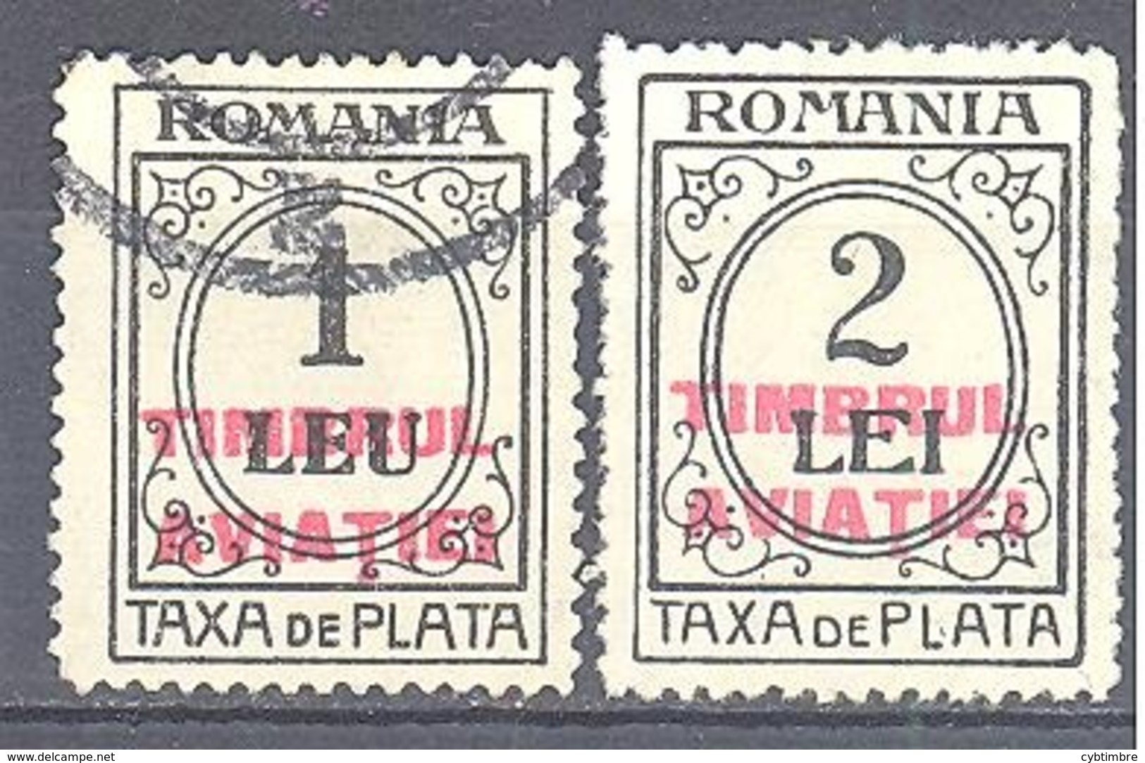 Roumanie: Yvert N° Taxe 86/87° - Postage Due