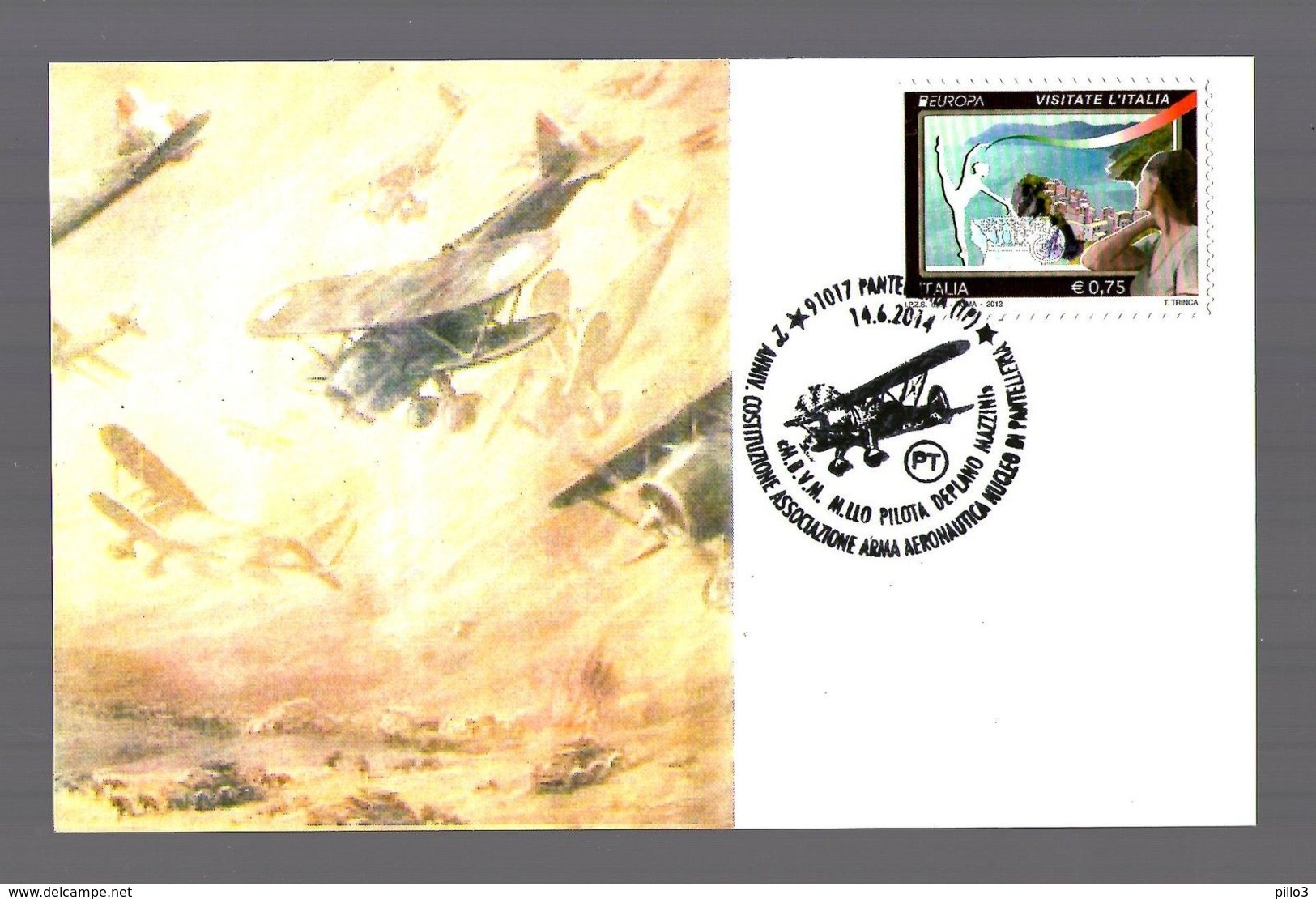 ANNULLO Speciale : 2° Ann. Associazione Arma Aeronautica Nucleo Pantelleria Del  14.6.2014 - FDC