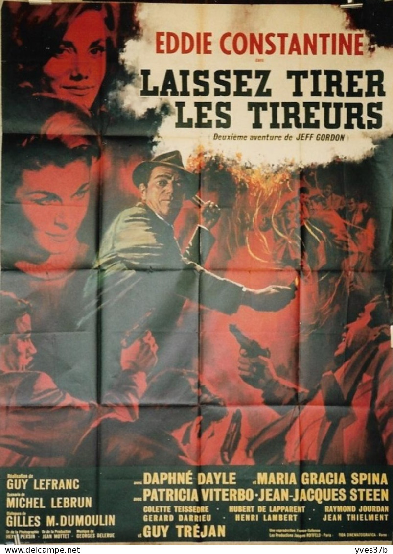 "Laisser Tirer Les Tireurs" E. Constantine, G. Trejan...1964 - Affiche 120x160 - TTB - Plakate & Poster