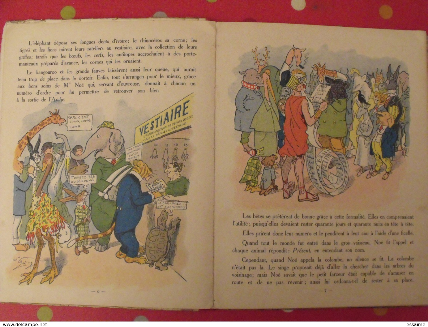 L'arche De Noé Par Georges Clavigny. Illustrations De O'Galop. Albin Michel Vers 1930 - 1901-1940