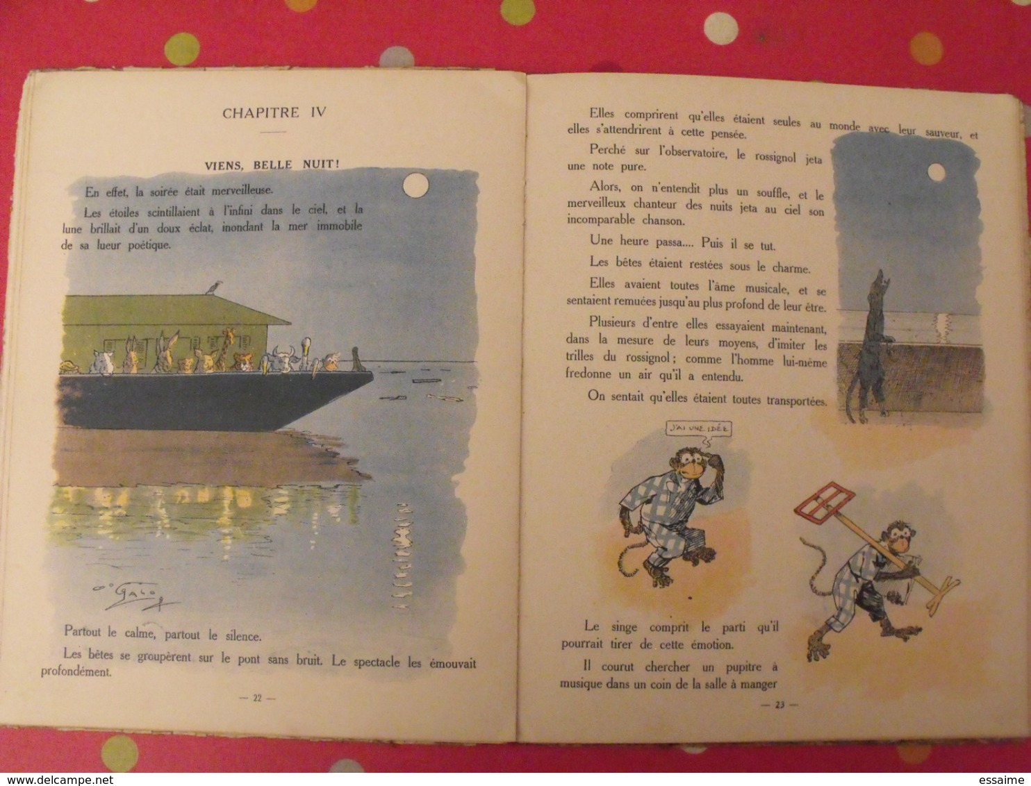 l'arche de Noé par Georges Clavigny. illustrations de O'Galop. Albin Michel vers 1930