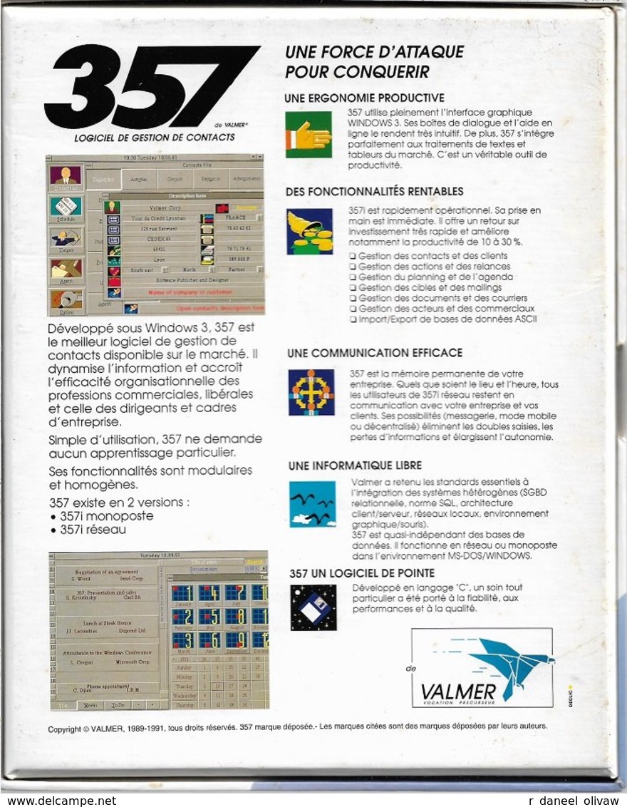 Valmer - 357 Pour Windows 3 (1991, TBE+) - Sonstige & Ohne Zuordnung