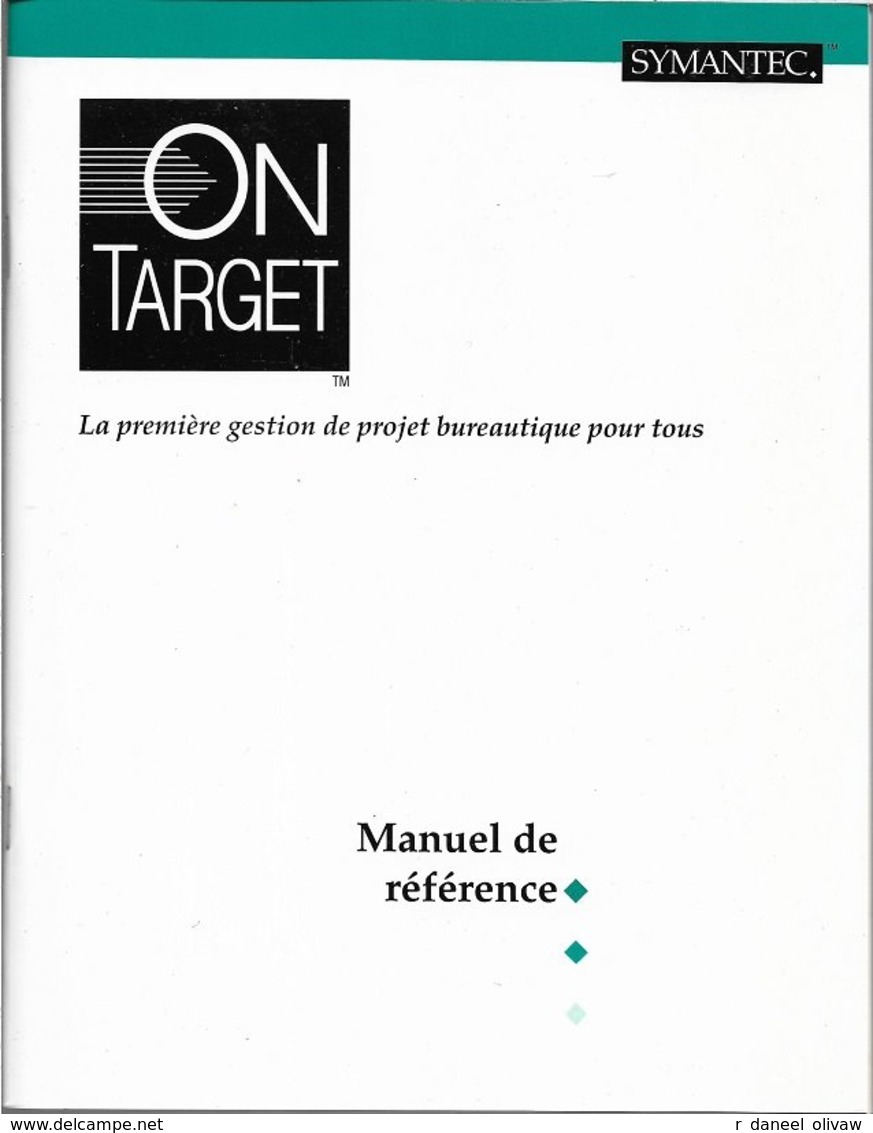 Symantec - On Target 1.0 Pour Windows 3 (1991, TBE+) - Sonstige & Ohne Zuordnung