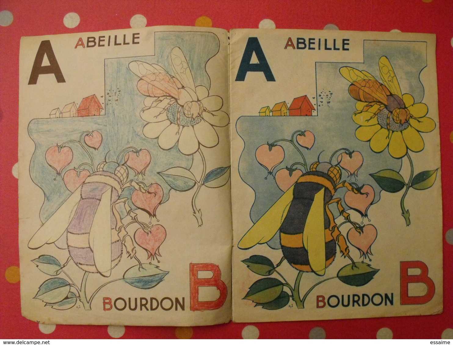 ABC à Colorier (coloriages Faits !). Jourcin. éditions Bias Paris 1946. Abécédaire Alphabet - Otros & Sin Clasificación