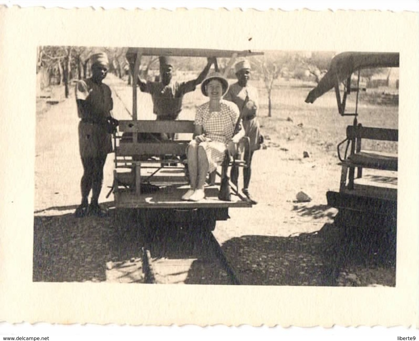 Madagascar C.1935 Photo - Wagonnet Sur Rails - Port Diego Suarez Antisiranana ? Chemin De Fer Malgache - Lugares