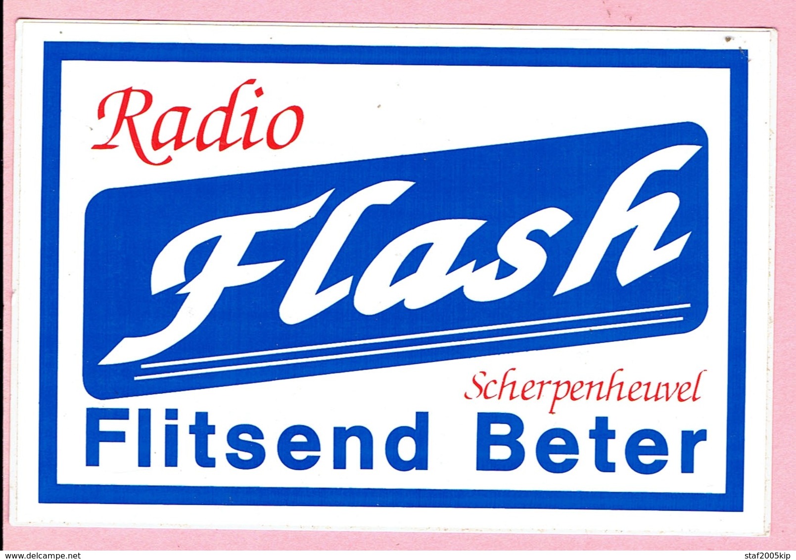 Sticker - RADIO Flash - Scherpenheuvel - Flitsend Beter - Autocollants