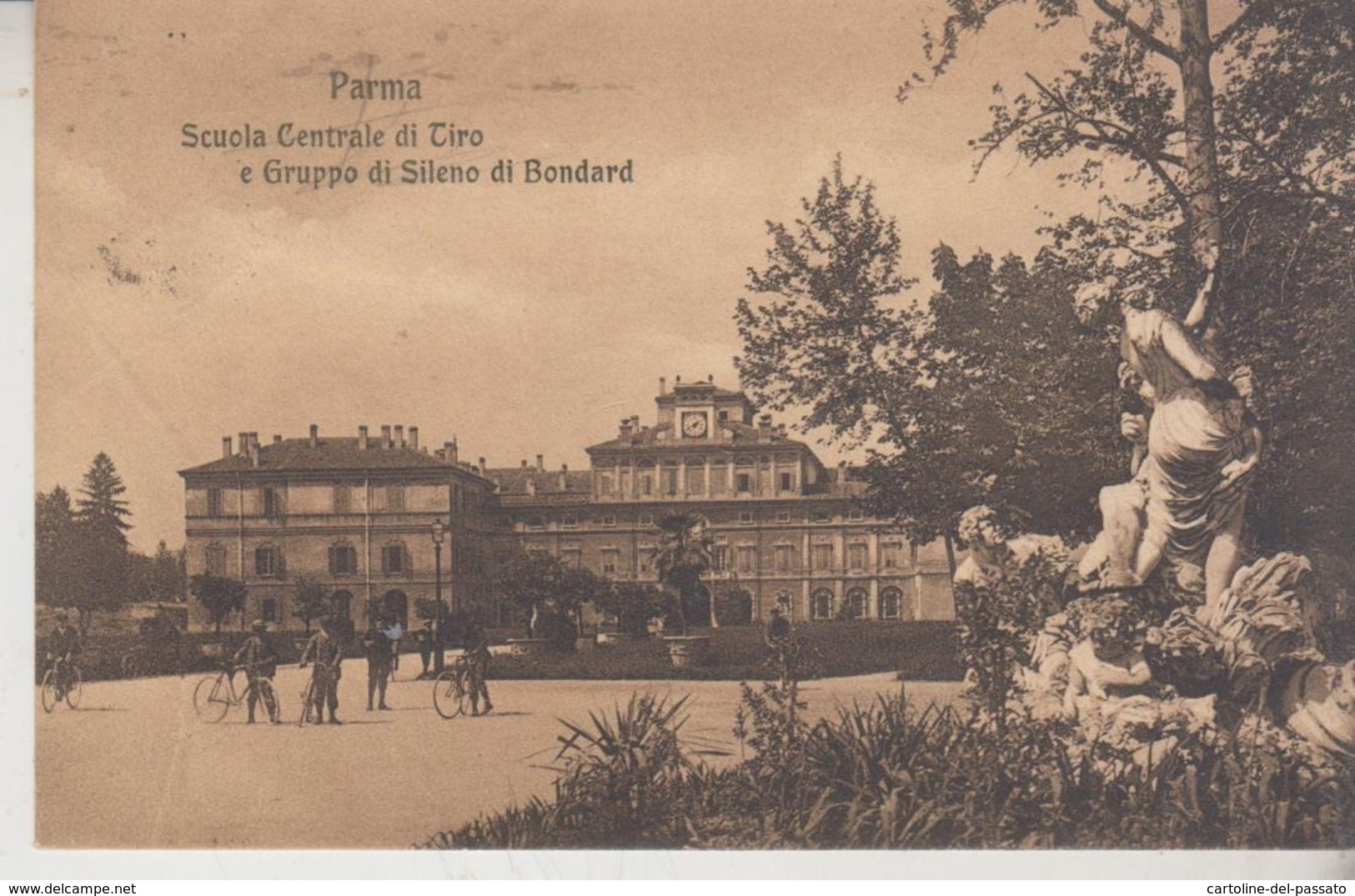 PARMA SCUOLA CENTRALE DI TIRO E GRUPPO DI SILENO DI BONDARD 1905 - Parma