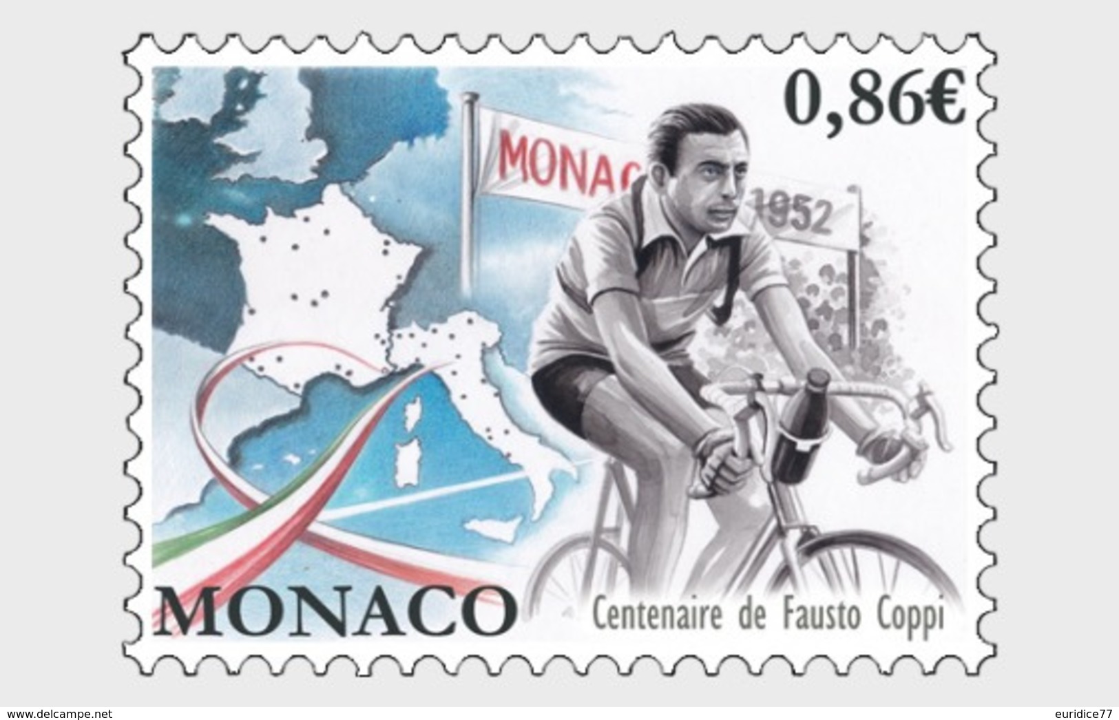 Monaco 2019 - Centenary Of The Birth Of Fausto Coppi Mnh - Nuovi