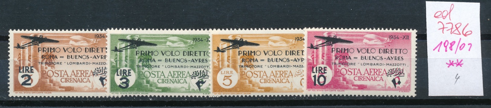 Italien- Cirenaica Nr. 198-201 **....(ed7786   ) Siehe Scan - Cirenaica