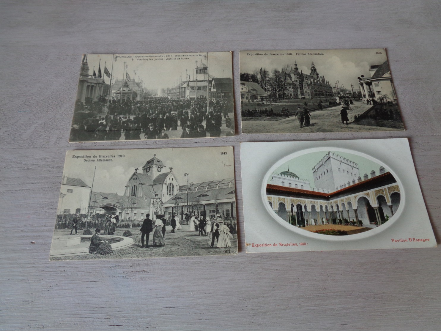 Beau lot de 60 cartes postales de Belgique  Bruxelles Exposition 1910    Mooi lot van 60 postkaarten van België  Brussel