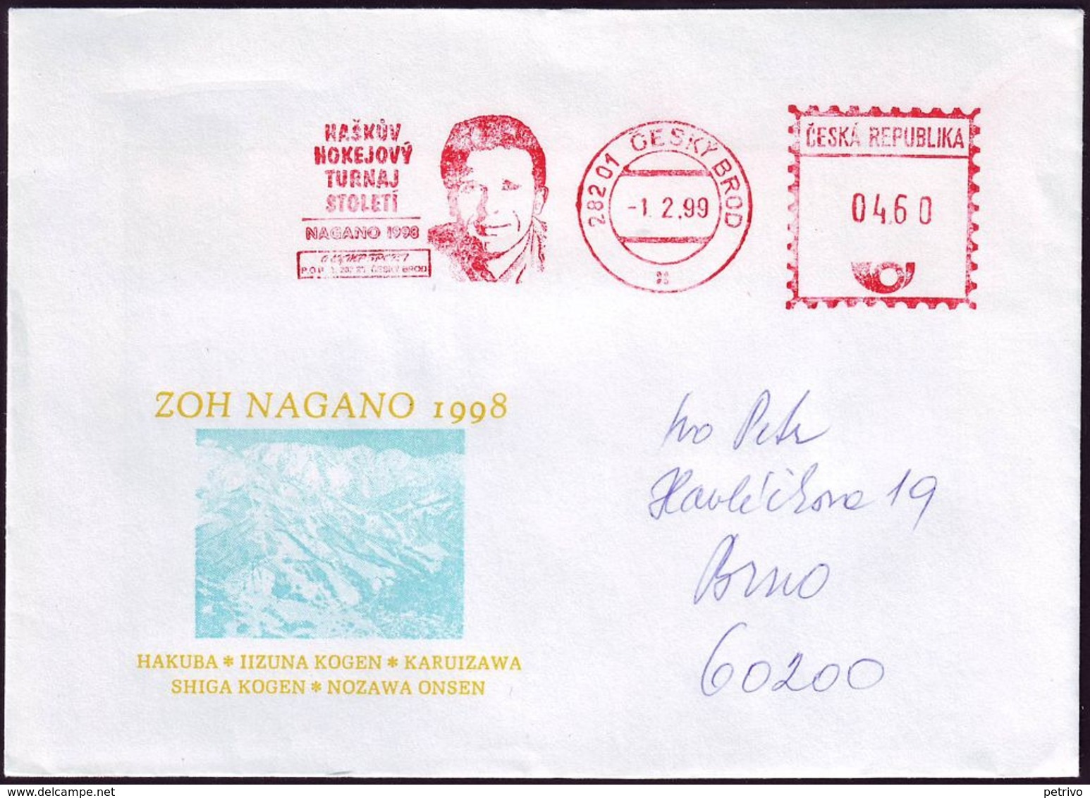 Czech Republic - 1999 - Winter Olympic Games 1998 - Cover - Inverno1998: Nagano
