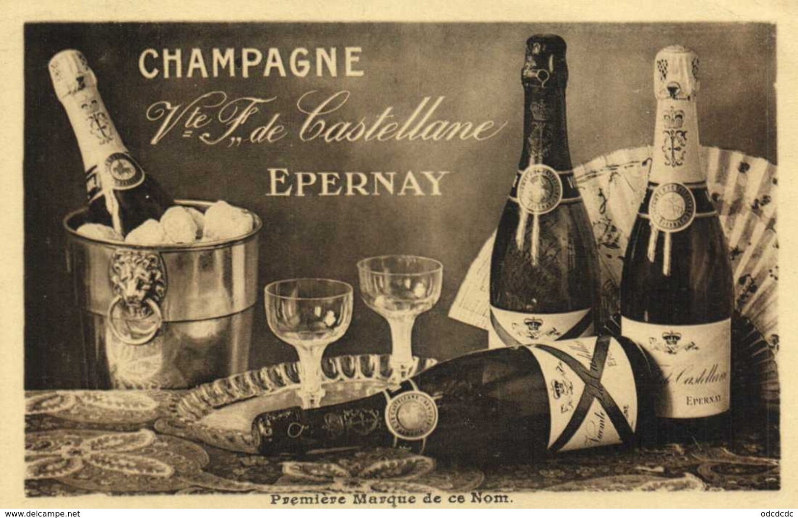 PUB  CHAMPAGNE  Vicomte F De Castellane Epernay RV - Publicité