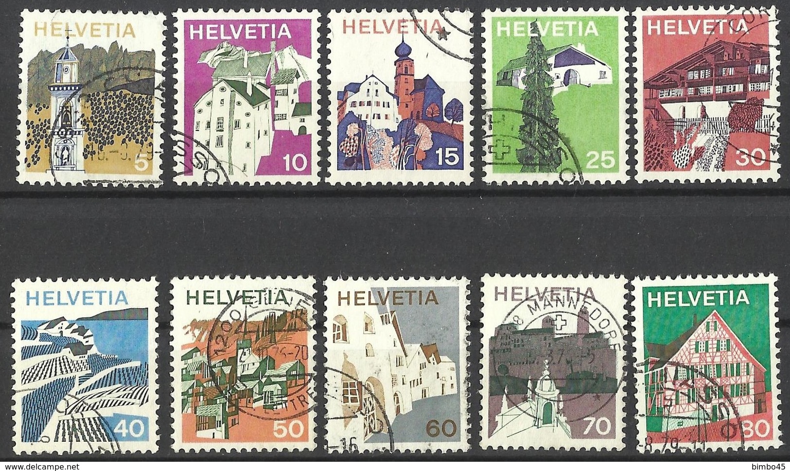 HELVETIA--SWITZERLAND-----1973 - Usados