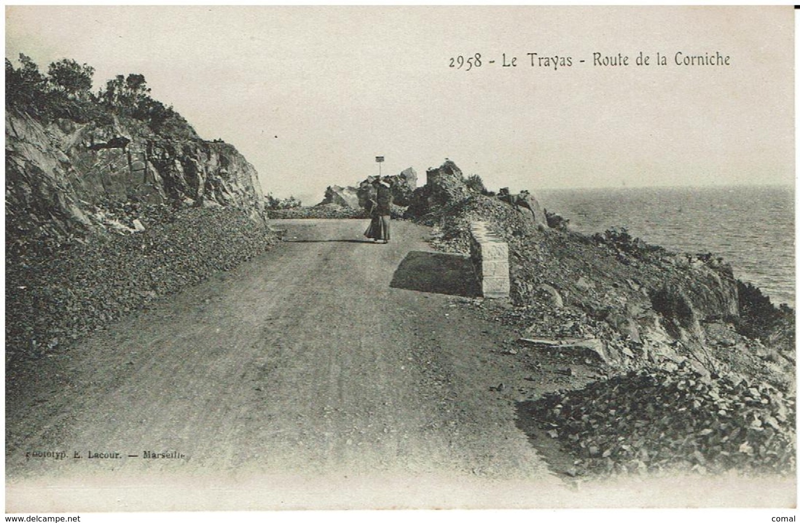 CC - CPA - 83 -  LE TRAYAS - Route De La Corniche - - Andere & Zonder Classificatie