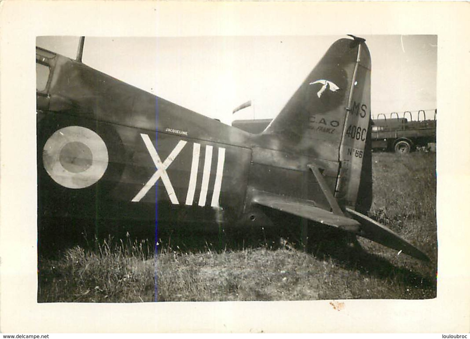 AVION MORANE SAULNIER MS 406 ESCADRILLE DES CIGOGNES  FORMAT 9 X 6.50 CM - Aviation