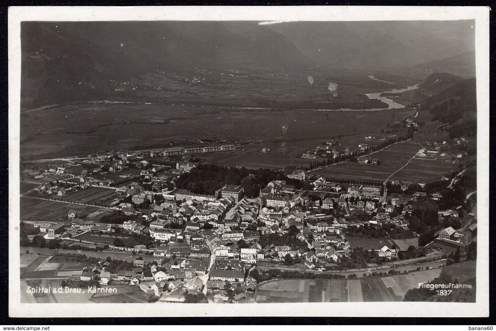 Spittal An Der Drau, Luftbild 1940, Gelaufen - Spittal An Der Drau