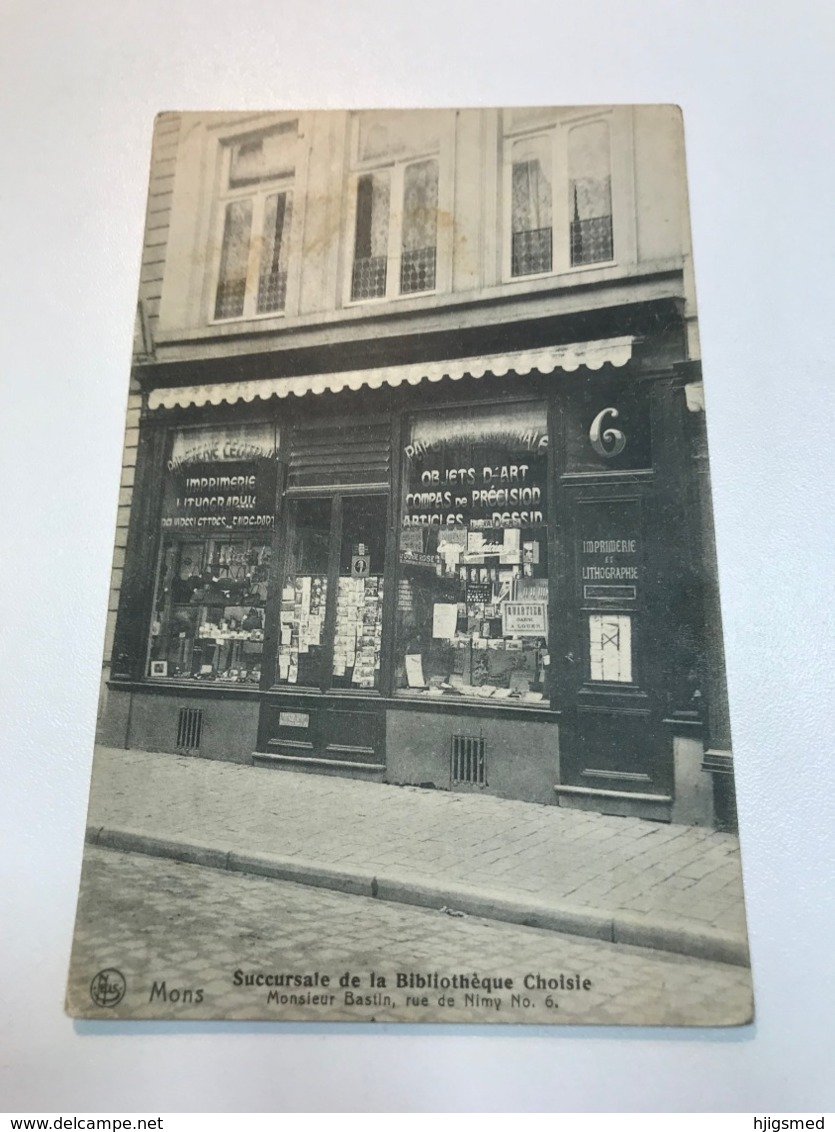 France Mons Haute Garonne Small Shop Succursale De La Bibliotheque Choisie Lithograph 11513 Post Card Postkarte POSTCARD - Other & Unclassified