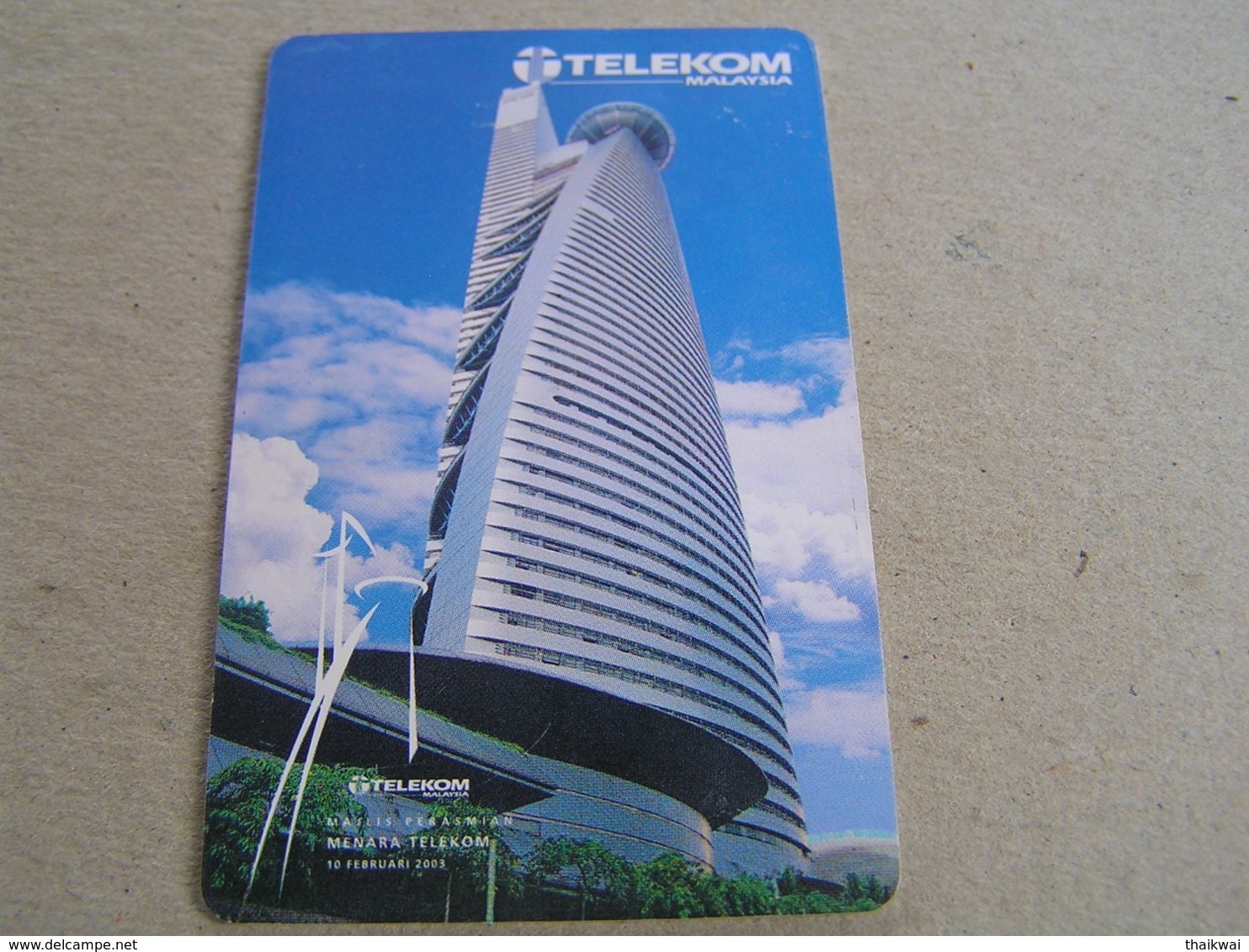 Malaysia Used Chipcard  TeleKom Tower - Malesia