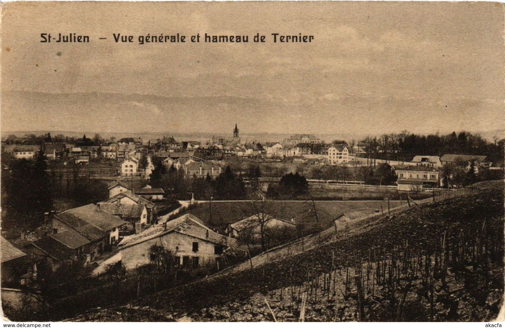 CPA St-JULIEN - Vue Générale Et Hameau De Ternier (247776) - Saint-Julien-en-Genevois