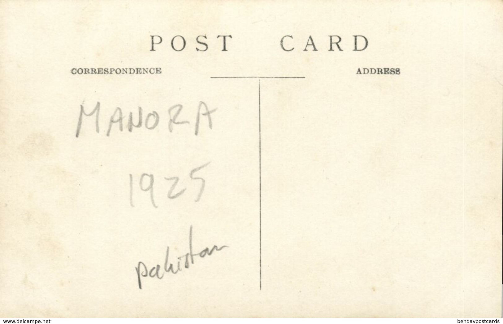 Pakistan, KARACHI, Manora Lighthouse (1925) RPPC Postcard - Pakistan