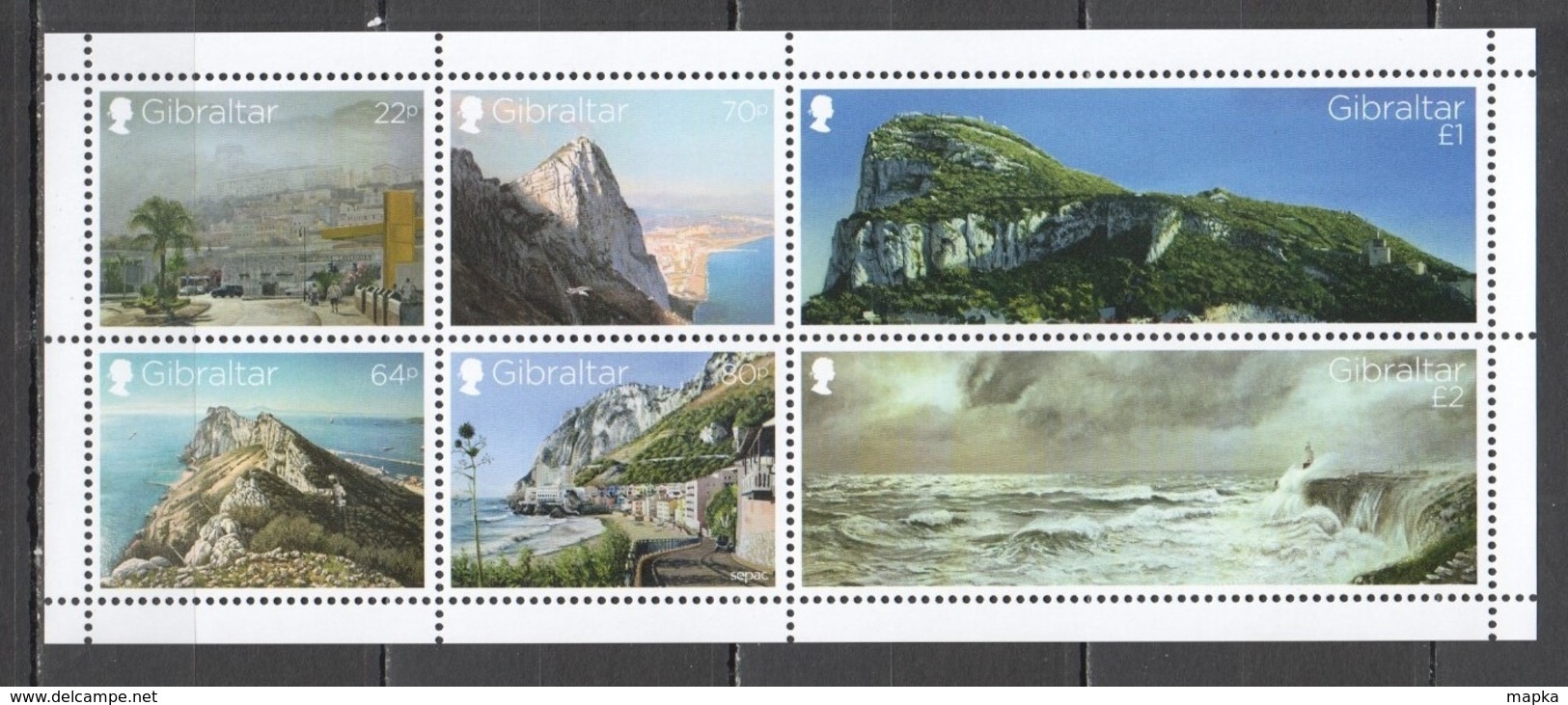 SS674 GIBRALTAR VIEWS NATURE ARCHITECTURE BL133 !!! MICHEL 14 EURO !!! 1BL MNH - Autres & Non Classés