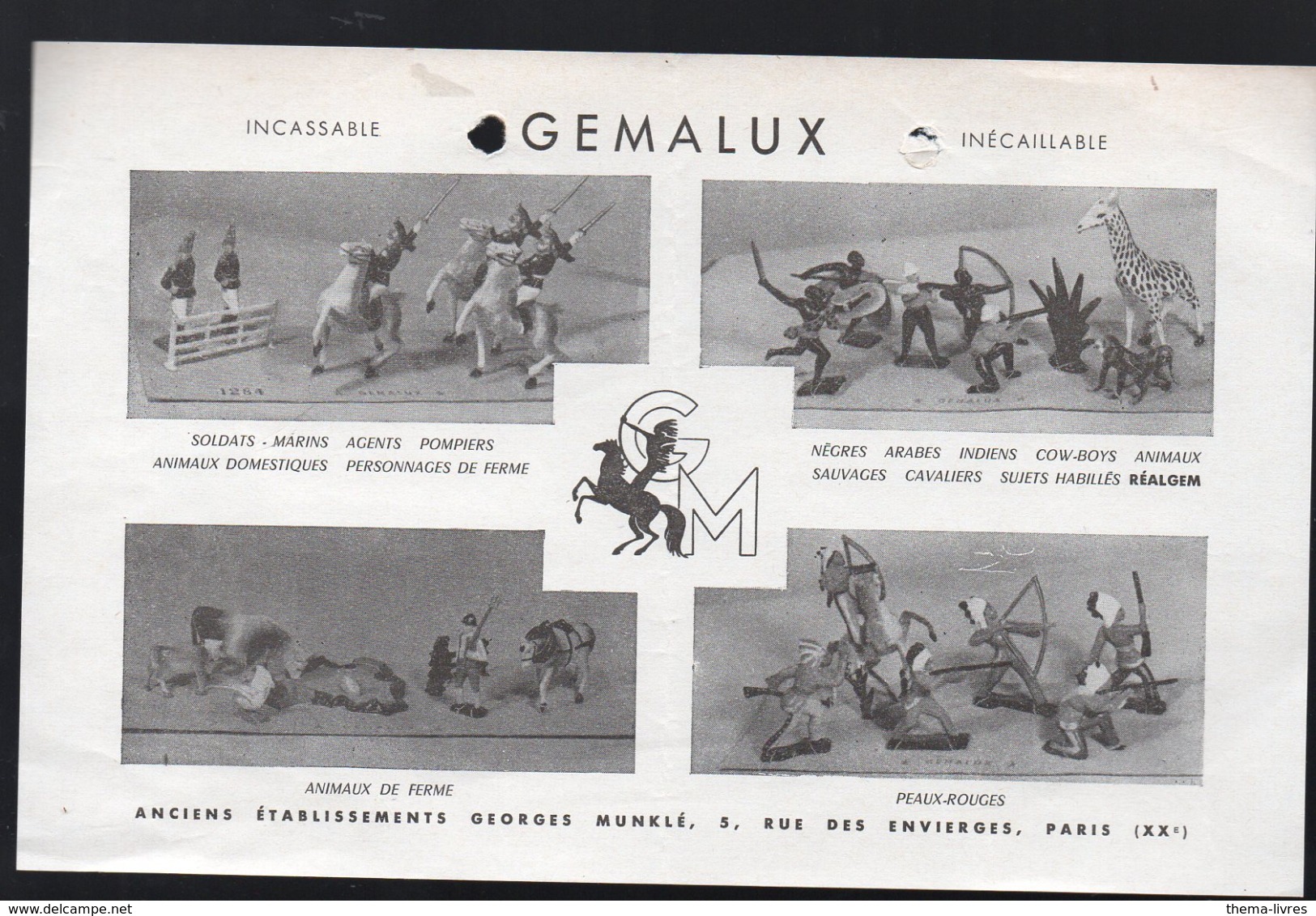 (jouets) Paris 20e : Rue Des Envierges : Prospectus GEMALUX (PPP20803) - Advertising