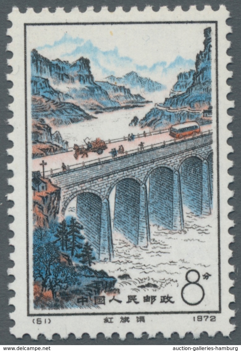 China - Volksrepublik: Meist Ab 1971-75 Postfrische Partie, überwiegend Mit Kplt Sätzen, Meist Prach - Unused Stamps